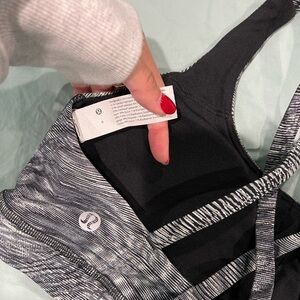 lululemon athletica Black and Gray Women's Bra